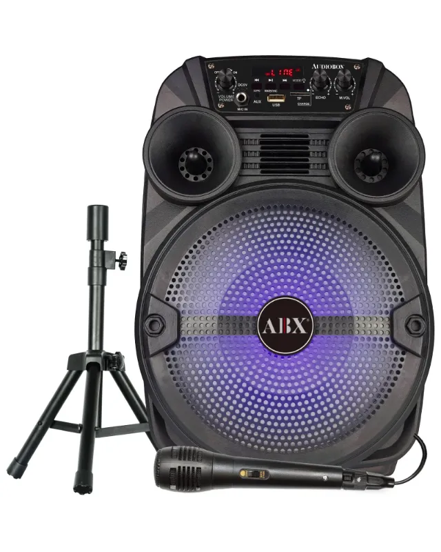 Photo 1 of 8" Portable Bluetooth PA Speaker with Tripod ABX-83S
