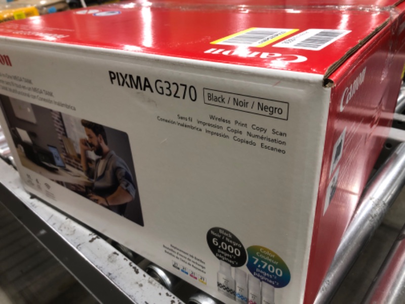 Photo 1 of Canon PIXMA G3270 MegaTank All-in-One Wireless Inkjet Color Printer (Black)