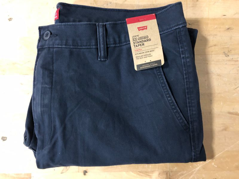 Photo 1 of 36x29 Levi's Men's Xx Standard Tapered Chino Pants (Also Available in Big & Tall) 36W x 29L Navy Blazer - Stretch