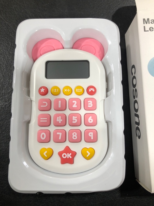 Photo 2 of Electronic Math Game for Kids Ages 4+, Addition, Subtraction, Multiplication & Division Learning Educational Toys, Gifts for Girls Boys 4 5 6 7 8 9 Years Old, Classroom Supply 