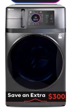 Photo 1 of GE Profile 4.8-cu ft Capacity Carbon Graphite Ventless All-in-One Washer/Dryer Combo ENERGY STAR
