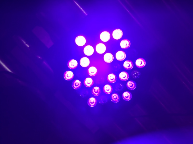 Photo 2 of 36 LED Par Lights RGB Stage Light 7 Modes Uplighting DJ Light Remote Control & DMX Control Sound Activated Wedding Disco Party Music Pub Club (4 Pack)
