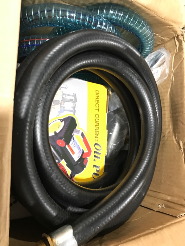 Photo 1 of Diesel Oil Fuel Transfer Pump Kit, 12V DC 11GPM Electric Self-Priming Fuel Pump with w/ Discharge Suction Hose & Nozzle, for Diesel Bio Kerosene Oil