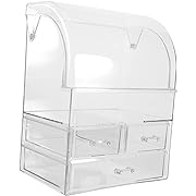 Photo 1 of DOITOOL cosmetic locker acrylic cosmetic storage acrylic makeup acrylic cosmetic organizer jewelry organizer tray clear organizer drawers drawer organizer for desk mini makeup box
