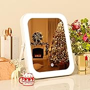 Photo 1 of  8"x10" Lighted Vanity Mirror, Makeup Mirror with Light, Dimmable Touch Screen, Portable Travel Mirror with U-Shaped Bracket, Cosmetic Mirror with Lights for Makeup Desk ? Dressing Room