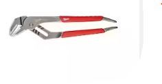 Photo 1 of 12 in. Straight-Jaw Pliers with Comfort Grip and Reaming Handles
