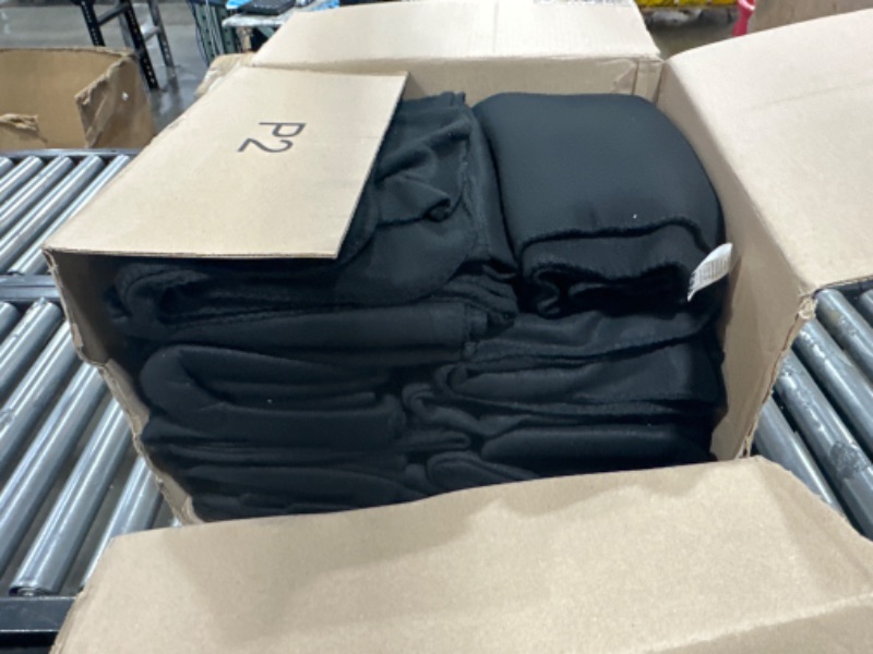 Photo 2 of 26 Pack of Ultra-Soft Fleece Black Bulk Blankets for Wedding Favors, Guests, Homeless and Outdoors, 50x60 & Have A Thickness of 160 GSM (Black)