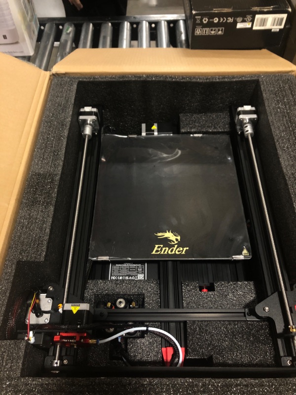 Photo 1 of Creality Ender 3 Max Neo 3D Printer, CR Touch Auto Leveling Bed Dual Z-Axis Full-metal Extruder Silent Mainboard Filament Sensor FDM 3D Printers for Kid Beginners, Large Printing Size 11.8x11.8x12.6in