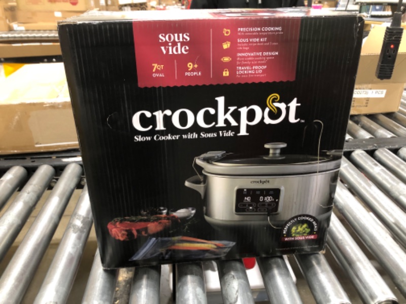 Photo 3 of Crockpot™ 7-Quart Cook & Carry™ Slow Cooker with Sous Vide,Programmable, Stainless Steel