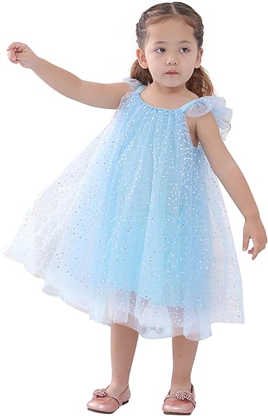 Photo 1 of AGQT Baby Girls Tulle Tutu Dress Sleeveless Sequin Layered Dresses Size 6M-4T 