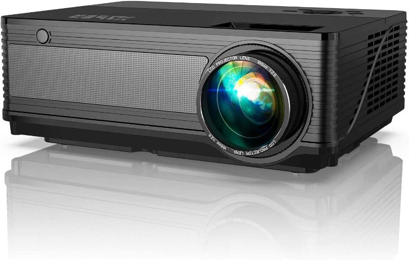 Photo 1 of YABER Y21 Native 1920 x 1080P Projector 9000L Upgrad Full HD Projector, ±50° 4D Keystone Function Support 4k/Zoom, Home&Outdoor Projector Compatible TV Stick/HDMI/VGA/USB/iPhone/Android/Laptop/PS4 etc
