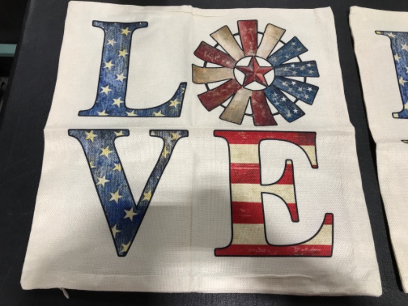 Photo 1 of 4 PACK DECORATIVE THROW PILLOW COVERS. APPROX. 18" x 18". NEW!