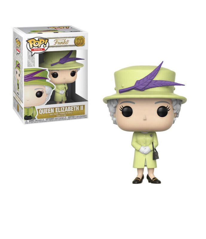 Photo 1 of Funko Pop! Royals - Queen Elizabeth II in Green Dress Vinyl Figure
