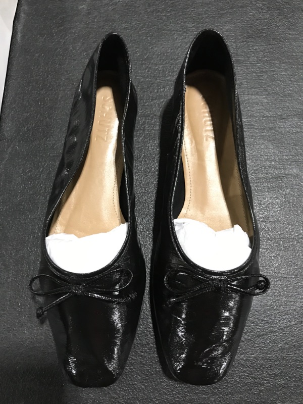 Photo 2 of Arissa Flat - 8 Black Patent Leather. PRIOR USE.
