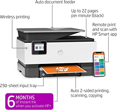 Photo 2 of HP OFFICE JET PRO 9018 ALL-IN-ONE PRINTER. RENEWED. OPEN BOX. 