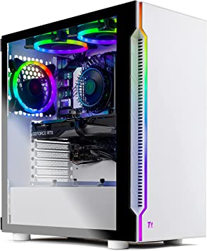 Photo 1 of Skytech Archangel 3.0 Gaming PC Desktop. AMD RYZEN 5 3600 6 CORE 3.6GHZ. RTX 3060. 16GB DDR4 3000 GAMING MEMORY. 1TB SSD. MICROSOFT WINDOWS 10 HOME 64 BIT. OPEN BOX. 
