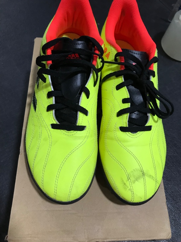 Photo 2 of adidas Unisex-Adult Copa Sense.4 Turf Soccer Shoe 10.5 Women/8 Men Team Solar Yellow/Black/Solar Red