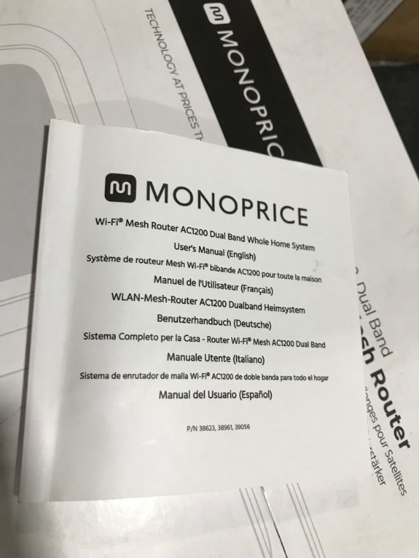 Photo 4 of Monoprice Whole Home Mesh Wi-Fi System, Wi-Fi Router and 2 Satellite Extenders, by Touch Link Technology Covers Entire Home up to 4500 sq. ft.