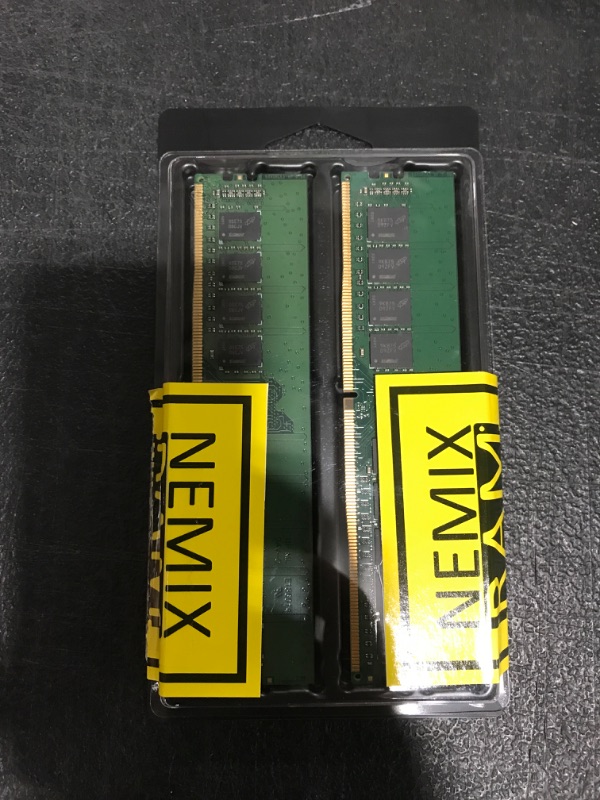 Photo 4 of 64GB 2x32GB DDR4-3200 PC4-25600 2Rx8 ECC Unbuffered Server Memory by NEMIX RAM
