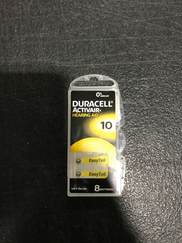 Photo 2 of Duracell Hearing Aid 10 Batteries, 8-Count --- EXP 09-2026
 