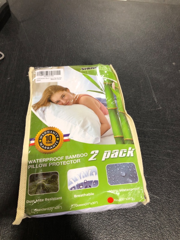 Photo 1 of 2 PC WHITE WATERPROOF PILLOW CASES ( SIZE: KING ) 