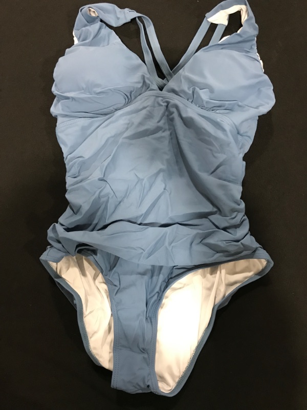 Photo 1 of [Size L] Women's 1pc Swimsuit- Slate Blue