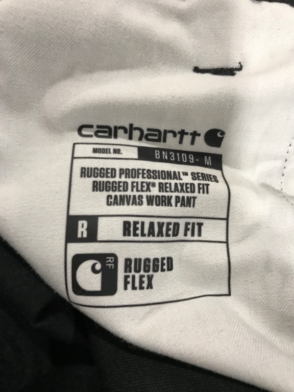 Photo 2 of [Size 32x32] Carhart Rugged Professional Rugged Flew Relaxed Fit Canvas Work Pant- Black