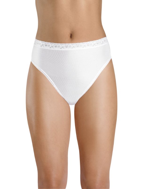 Photo 1 of [Size 7] Hanes Women S Nylon Hi-cut Panties - 6 Pack
