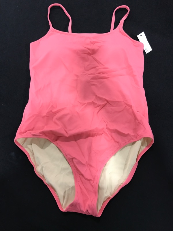 Photo 2 of [Size M] Amazon Essentials Women's Thin Strap one-Piece Swimsuit Medium Coral Pink