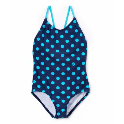 Photo 1 of [Size 12] Kanu Surf Girls' One Piece Swimsuits Navy/Aqua - Navy & Aqua Suzie One-Piece - Girls
