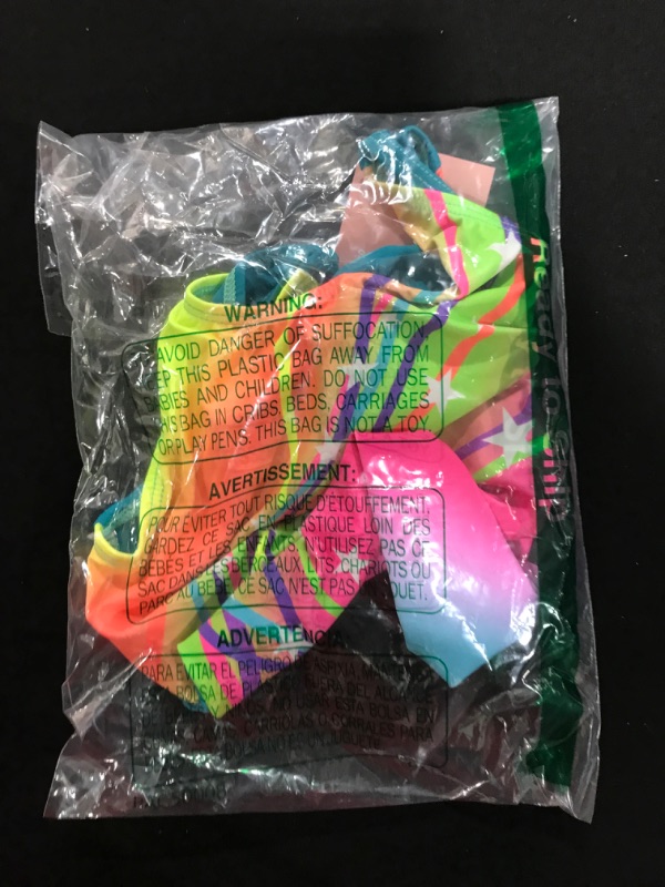 Photo 2 of [Size (Girls 7-8)] GK Stars Gymnastics & Dance Leotard for Girls and Toddlers - Activewear One Piece Outfit in Fun Colorful Prints CM - Rainbow Star Burst