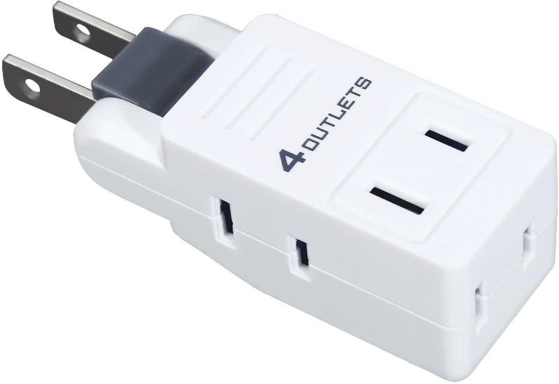 Photo 1 of 4 Way Outlet Expander Plug Multiplug Extender Splitter Electrical Adapter Type A
