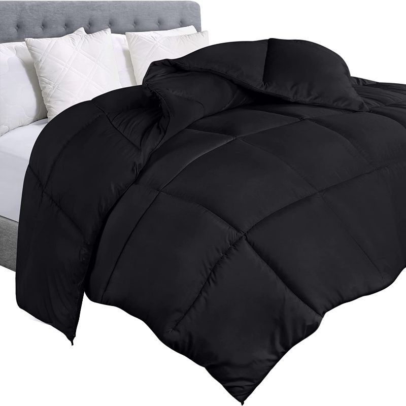 Photo 1 of [Size 64x88"] Black Quilted Duvet