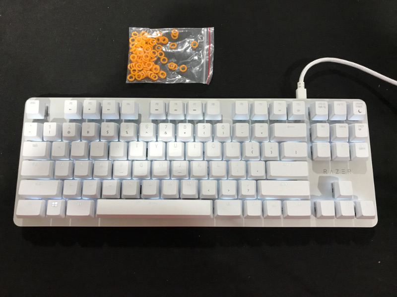 Photo 3 of Razer BlackWidow Lite Mechanical Tenkeyless Keyboard - Mercury White