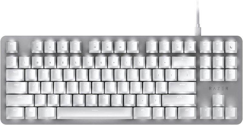 Photo 1 of Razer BlackWidow Lite Mechanical Tenkeyless Keyboard - Mercury White