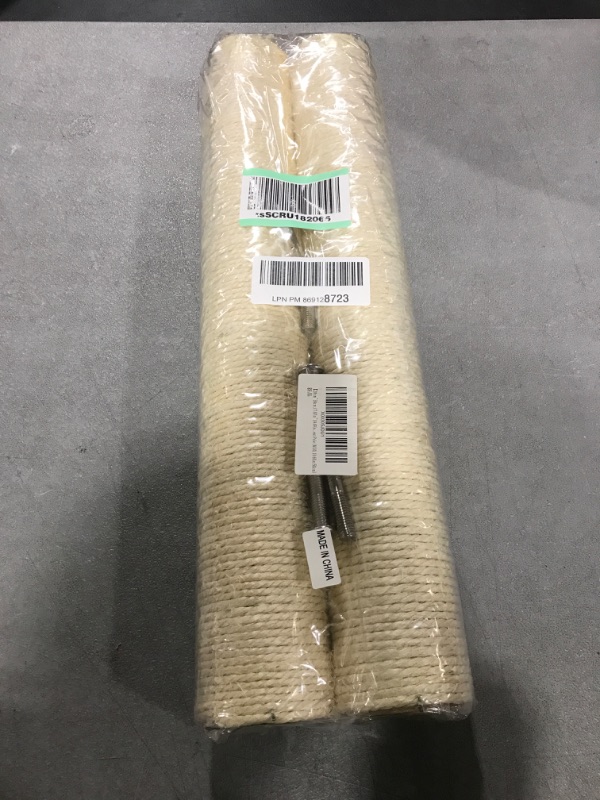 Photo 2 of 20cm~55cm 7.87in~21.65in ECCIBOUN Cat Tree Scratching Post Replacement Pole Sisal (M10, 19.69in/50cm) M10*2posts 19.69in/50cm