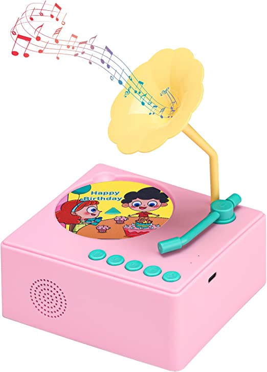 Photo 1 of 

YLL Music Toys Kids Baby Phonograph Gift,Classic Record Player Set with 48 Audio Cards, Screen-Free Listening Experience for Stories & Music, for Baby Toddlers Girls(Pink)

