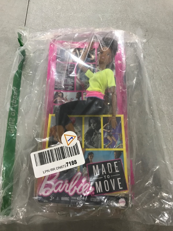 Photo 2 of Barbie Made to Move Barbie Doll, Yellow Top