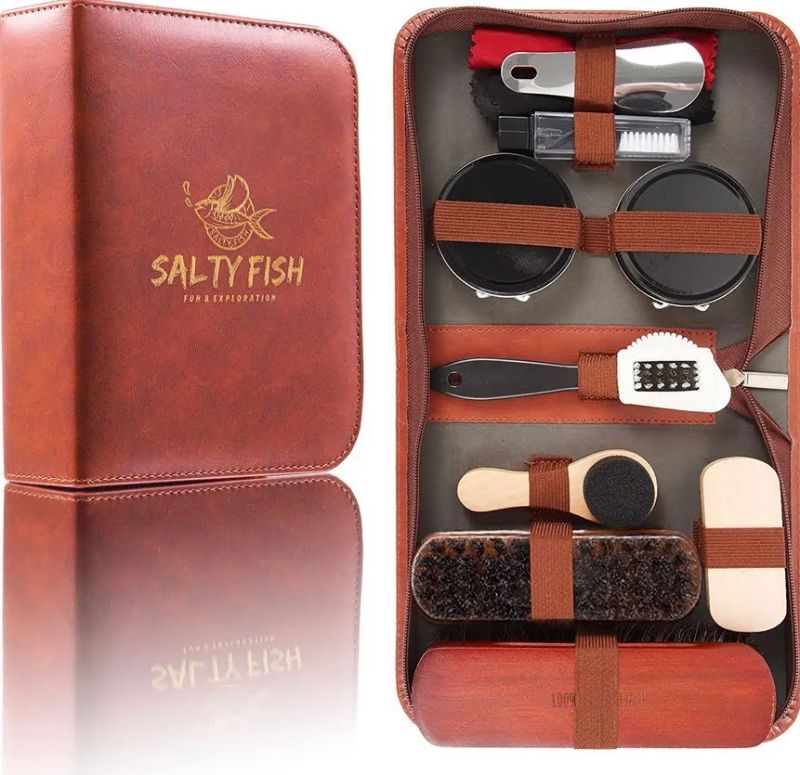 Photo 1 of  SALTY FISH 12-piece Travel Shoe Polish Kit