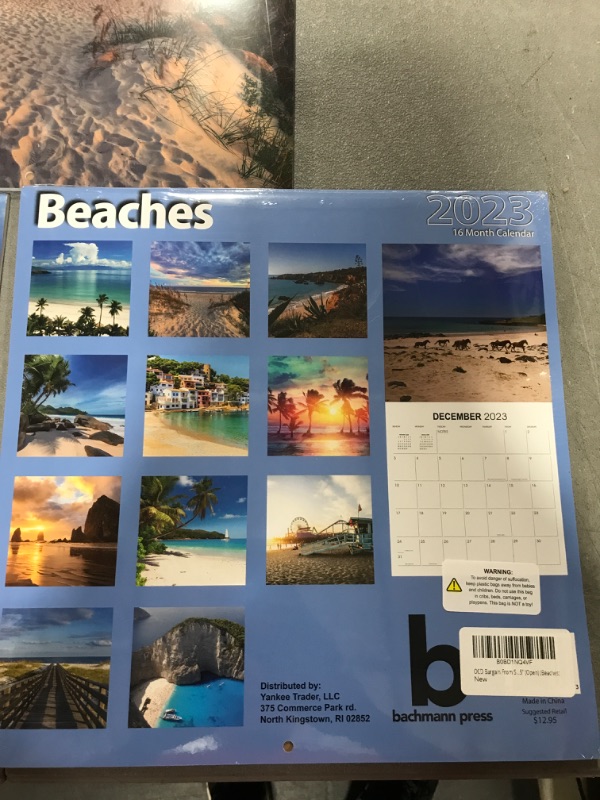 Photo 3 of (3 Pack) OCD Bargain 2023 Wall Calendar 16-Months/ 12”x24” 