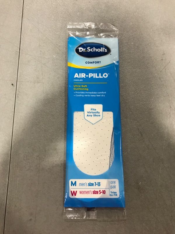 Photo 2 of (2 pack) Dr. Scholl's AIR-PILLO Insoles // Ultra-Soft Cushioning and Lasting Comfort with Two Layers of Foam that Fit in Any Shoe - One pair