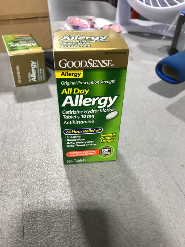 Photo 2 of GoodSense All Day Allergy, Cetirizine Hydrochloride Tablets, 10 mg, Antihistamine, 365 Count 365 Count (Pack of 1)exp. 08/2023