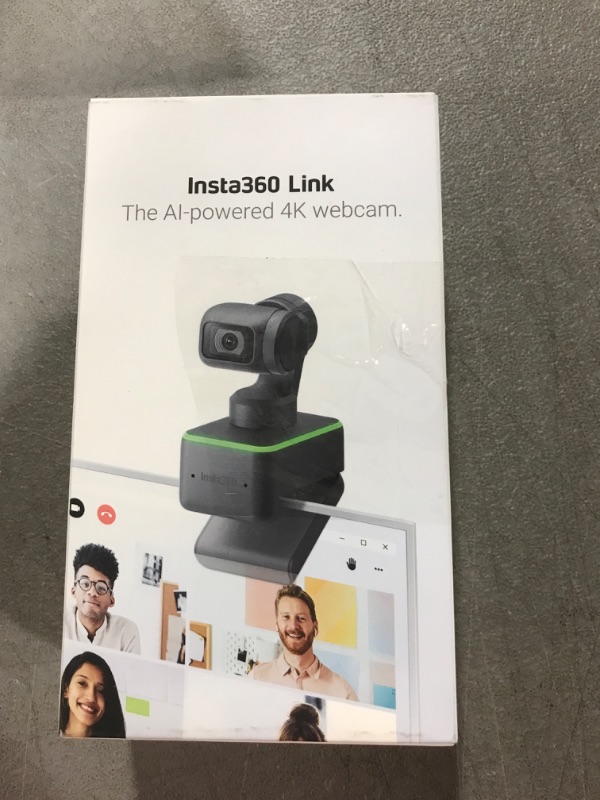 Photo 1 of Insta360 Link - PTZ 4K Webcam with 1/2" Sensor, AI Tracking, Gesture Control, HDR, Noise-Canceling Microphones, Specialized Modes, Webcam for Laptop, Video Camera for Video Calls, Live Streaming Standalone