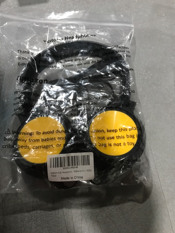 Photo 1 of kkstorm Kids Headphones Wired: Wired Bulk Headphones Kids Headphones for School Set Headphones for Kids for School (906B Yellow no mic 1 PCAK)
