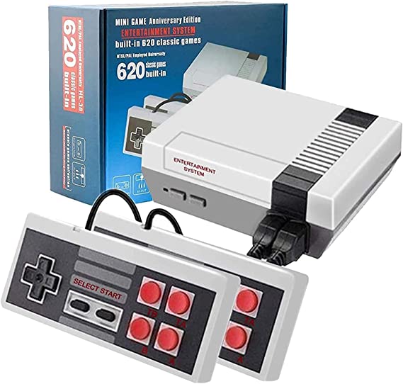 Photo 1 of Retro Classic Game Console, Mini Classic Game System Built-in 620 Classic Handheld Games and 2X 4 Classic Edition Controller Av Output Video Games
