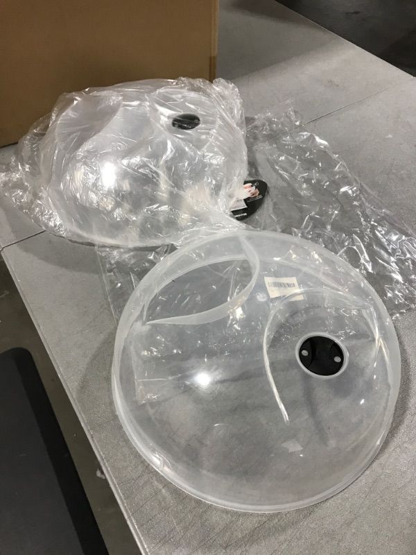 Photo 1 of (2 PC) Microwave Splatter Cover, Microwave Plate Cover Guard Lid with Steam Vents Keeps Microwave Oven Clean, 11.5 Inch BPA Free & Dishwasher Safe