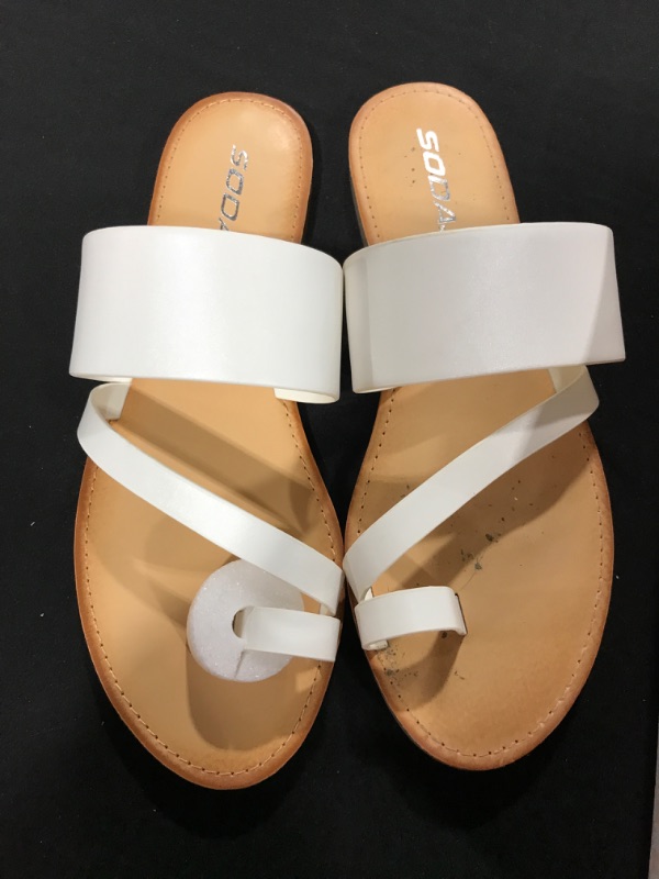 Photo 1 of [Size 10] Women's Soda Slide Sandals- White