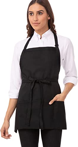 Photo 1 of [Adult M] Black Pocket Apron with Neck and Waist Ties