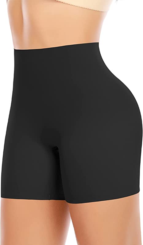 Photo 1 of (Black-pure,XX-Large) Seamless Shaping Boyshorts Shapewear Panties for Women Tummy Control Body Shaper Slimming Shapewear Shorts
