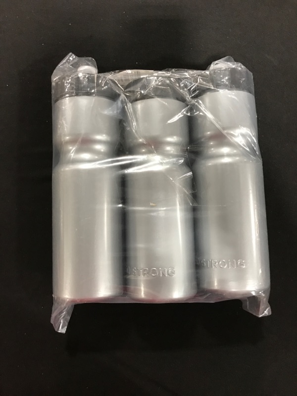 Photo 2 of 3 pcs  Plastic Strong Sports Squeeze Water Bottle Bulk Pack -  - 22 oz. BPA Free